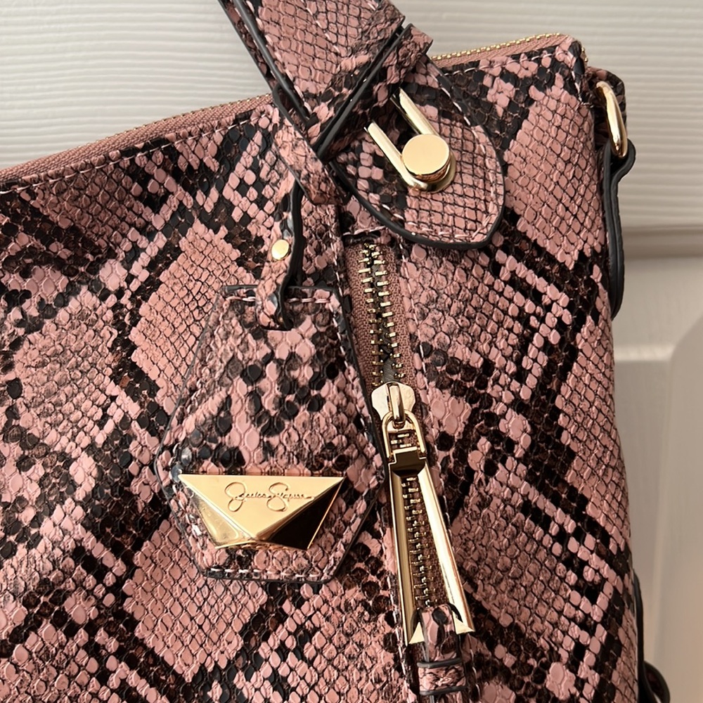 Jessica Simpson Roxanne Python Satchel - Picture 8 of 16